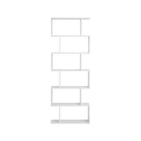 Bücherwand B: 70 cm, Weiß - Weiß, Basics, Holzwerkstoff (70/191/24cm) - Boxxx