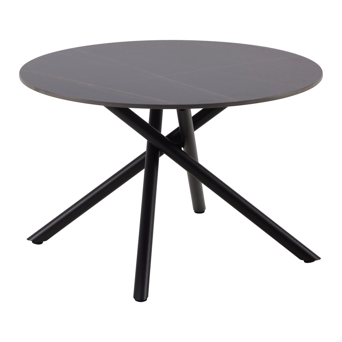Konferenčný stolík MARBELLA 70 - čierna, Modern, kov/keramika (70/70/44cm) - Mömax