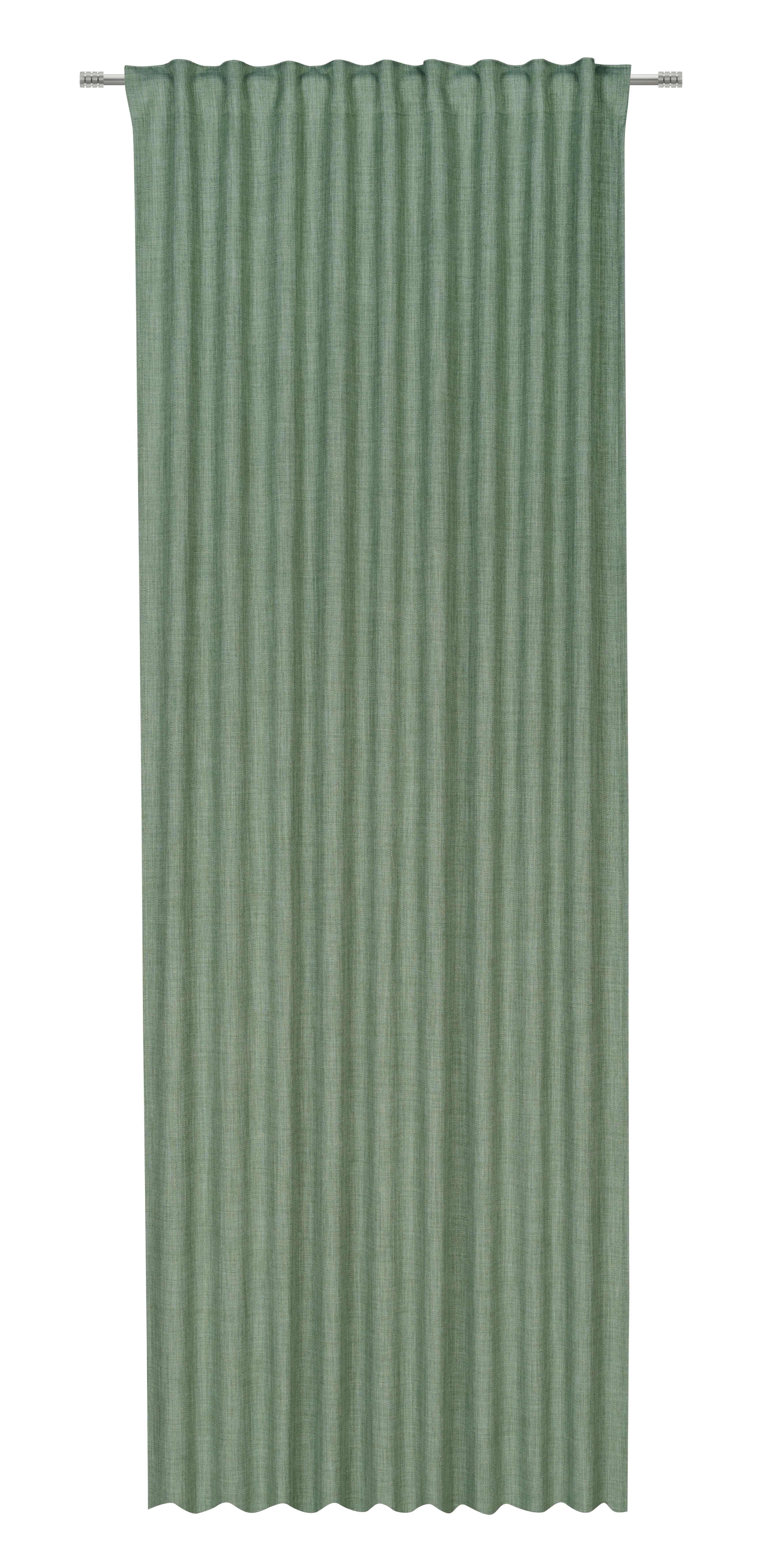 HOTOVÝ ZÁVĚS LEO - zelená, Moderní, textil (135/300cm) - Premium Living