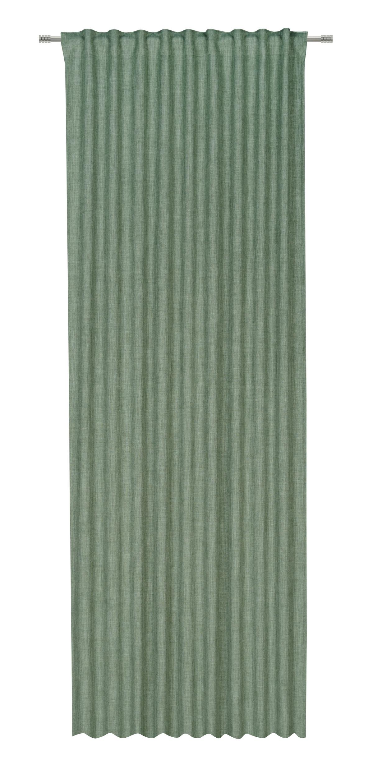 HOTOVÝ ZÁVĚS LEO - zelená, Moderní, textil (135/300cm) - Premium Living