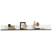 Falipolc Alassio - grafitszürke/fehér, Modern, faalapú anyag (156,3/17,5/21,6cm) - Luca Bessoni