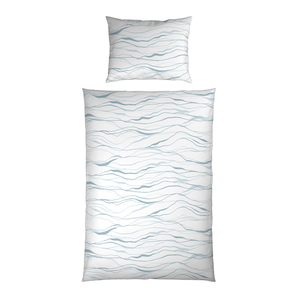 Ágyneműhuzat-garnitúra Dominika - kék/fehér, Romantik / Landhaus, textil - James Wood