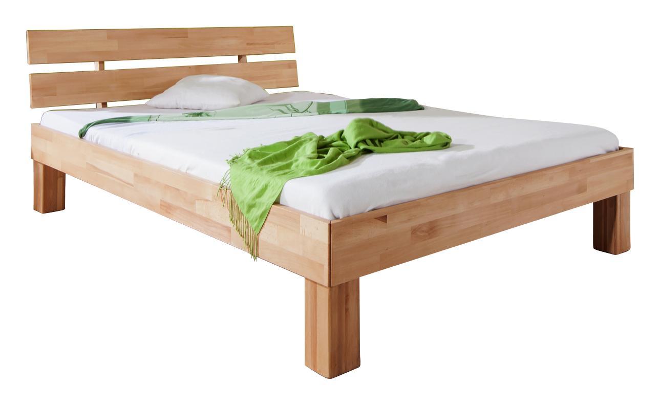 Futonbett Julia 140x200 cm Buche Massiv - Naturfarben, Design, Holz (140/200cm)