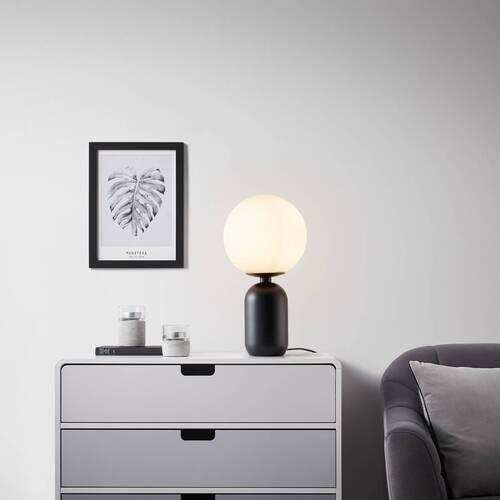 Stolní svítidlo TIANO černá - černá, Moderní, kov/sklo (25/48,5cm) - Bessagi Home