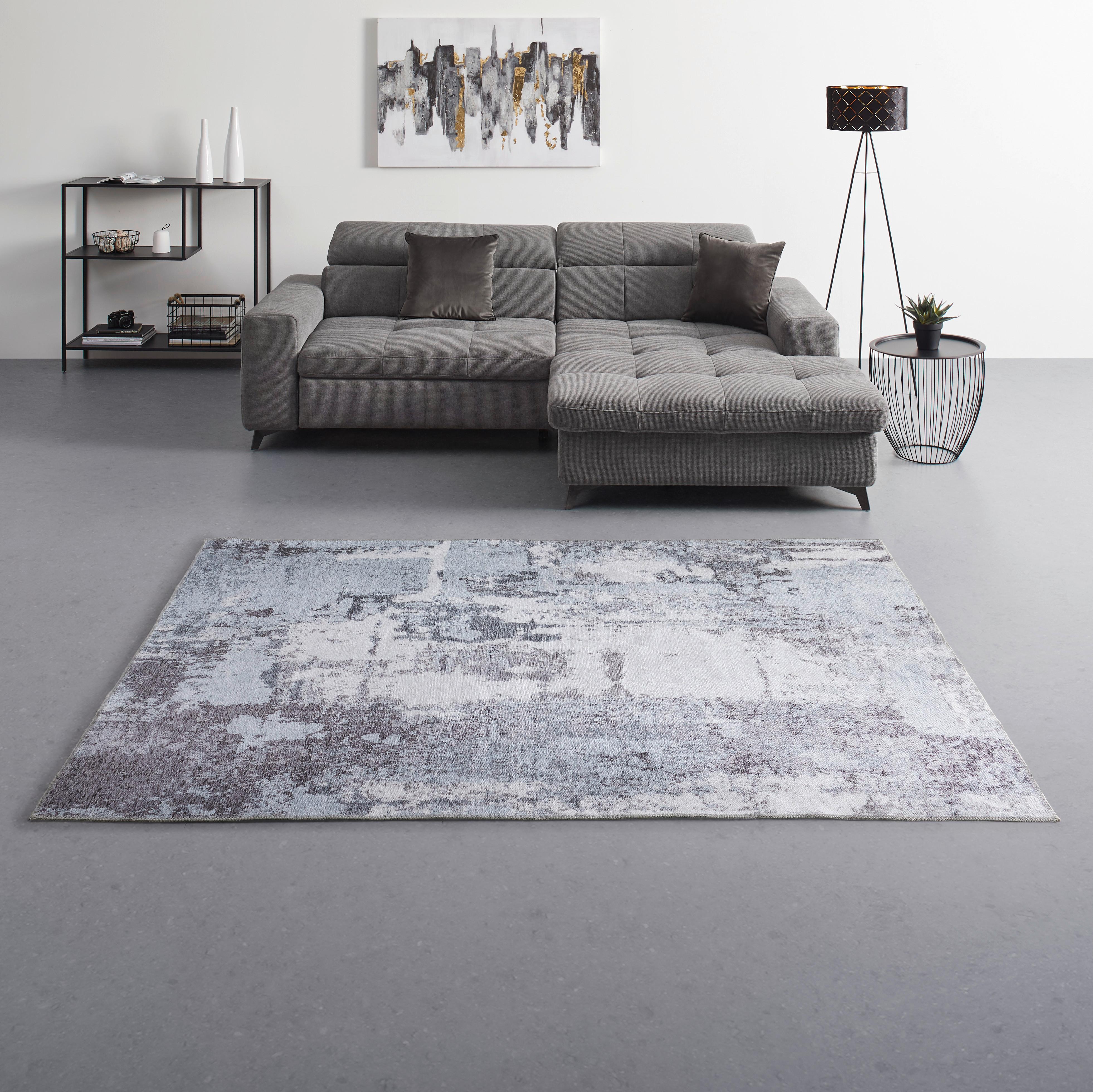 KOBEREC TKANÝ NA PLOCHO Edessa 2, 120/170cm - šedá/krémová, Moderní, textil (120/170cm) - Mömax