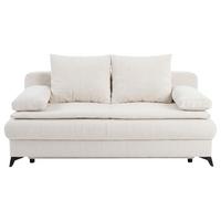 Rozkladacia pohovka KEN, krémová - čierna/krémová, Konventionell, kompozitné drevo/textil (209/105cm) - Based
