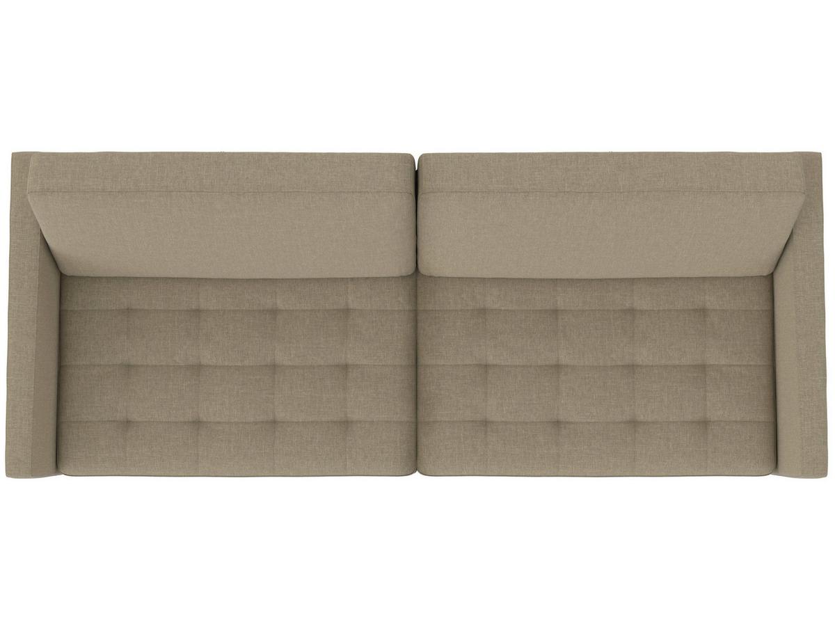 Schlafsofa Palermo Cappuccino, mit Schlaffunktion - Schwarz/Cappuccino, Basics, Textil (207/86/86cm) - Livetastic