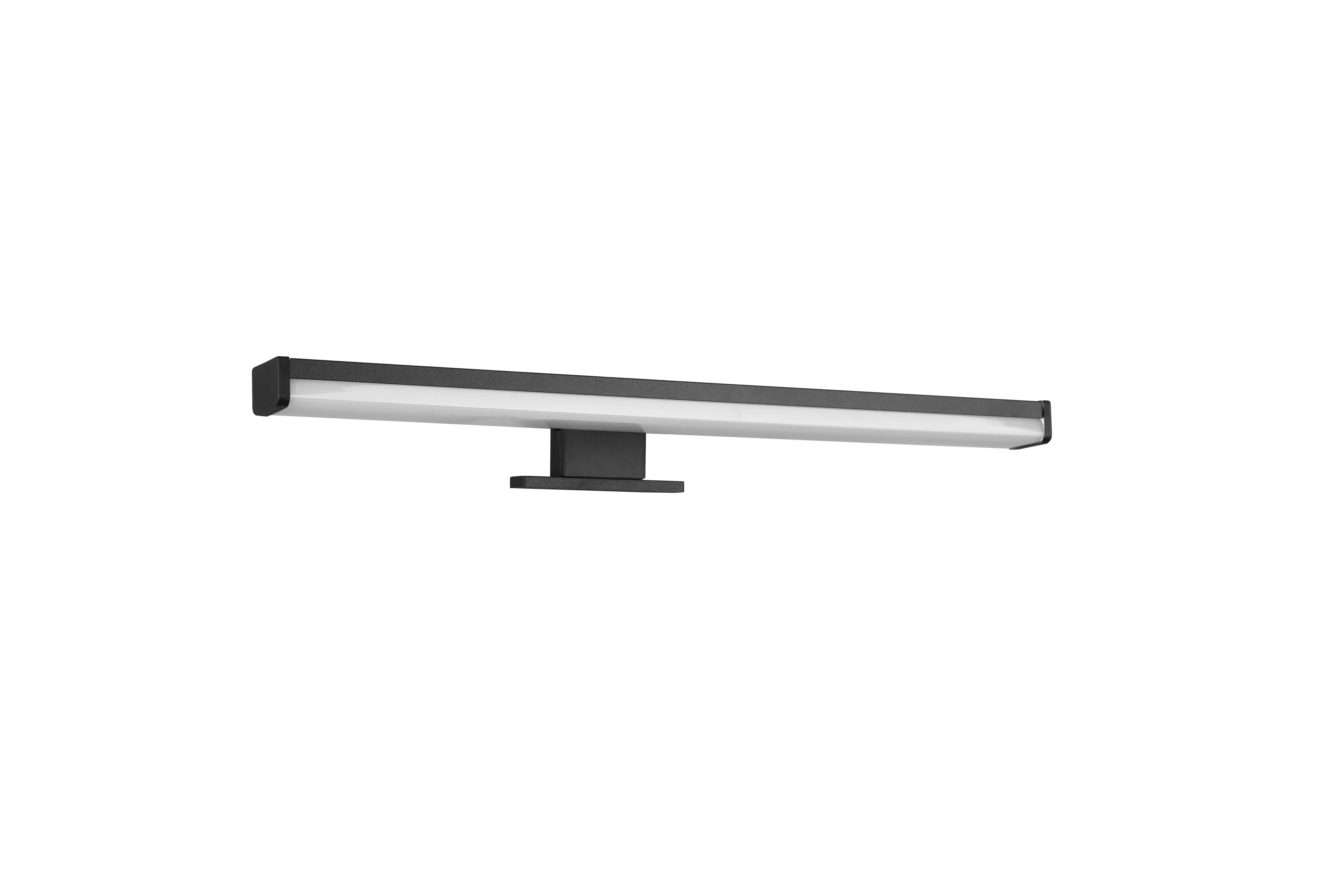 LED-Wandleuchte Lino 1-Flammig Schwarz Matt - Schwarz, Basics, Kunststoff (40/6/10,5cm) - Trio Leuchten