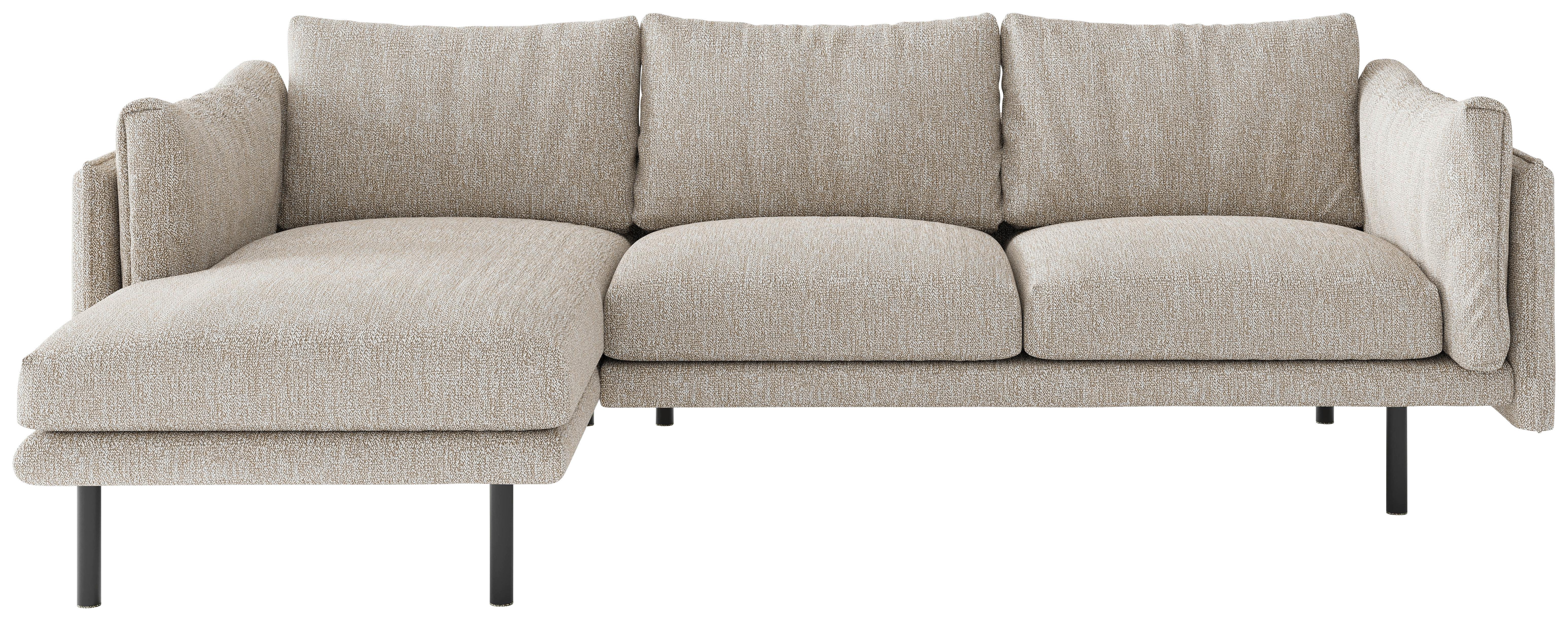 Ecksofa Salama - Champagner/Beige, Design, Textil (160/268/100cm) - Livetastic