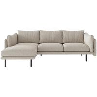 Ecksofa Salama - Champagner/Beige, Design, Textil (160/268/100cm) - Livetastic