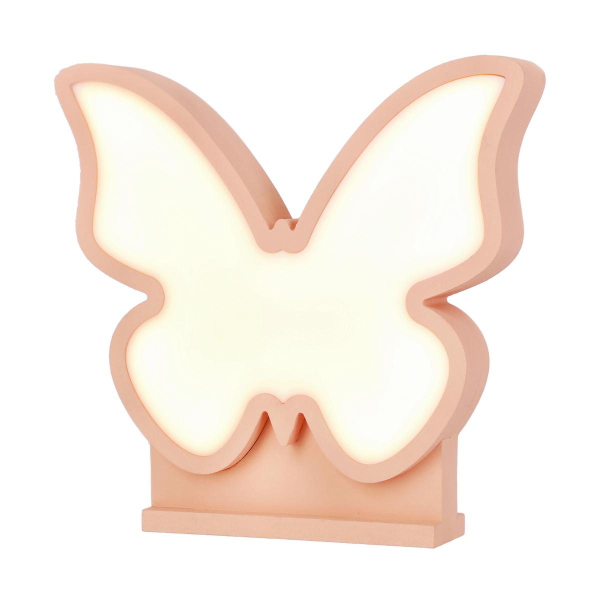 Kindertischleuchte 41-11701 Butterfly - Pink, Basics, Holzwerkstoff/Kunststoff (28.5/5/26.5cm)