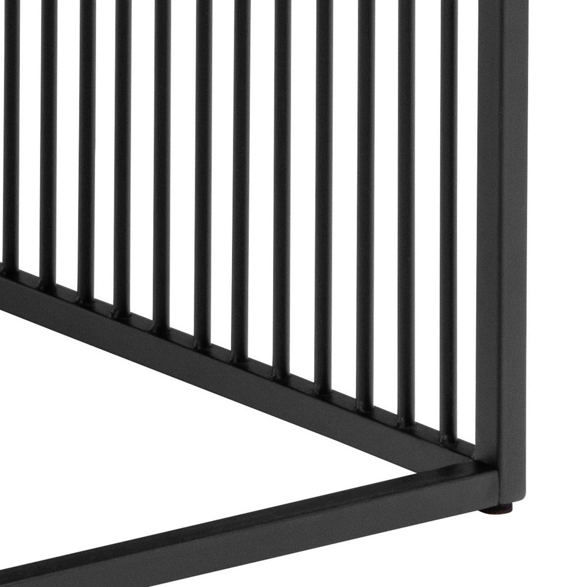 Konferenční stolek STRINGTON - černá/barvy dubu, Design, kov/kompozitní dřevo (120/60/40cm) - Livetastic
