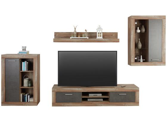 Obývacia Stena Jao - borovicová/sivá, Moderný, umelá hmota/kov (298-318/196/41cm) - Modern Living Obývacia Stena Jao - borovicová/sivá, Moderný, umelá hmota/kov (298-318/196/41cm) - Modern Living