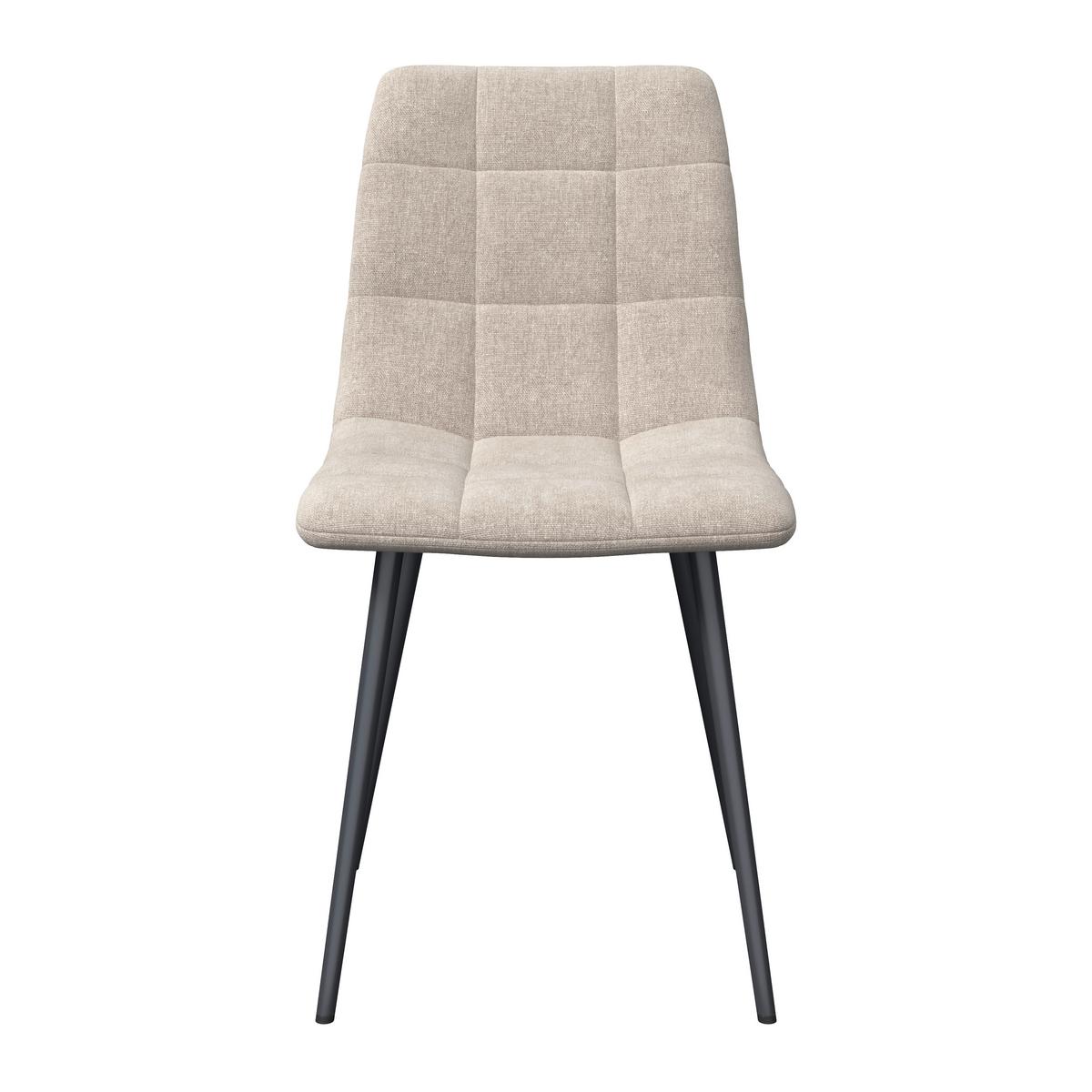 STOLIČKA RIA - čierna/sivobéžová, Modern, kov/textil (44/87/54cm) - Bessagi Home