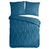 Bettwäsche Elegance Blau Petrol 155x220 Cm - Petrol, Basics, Textil (155/220cm)