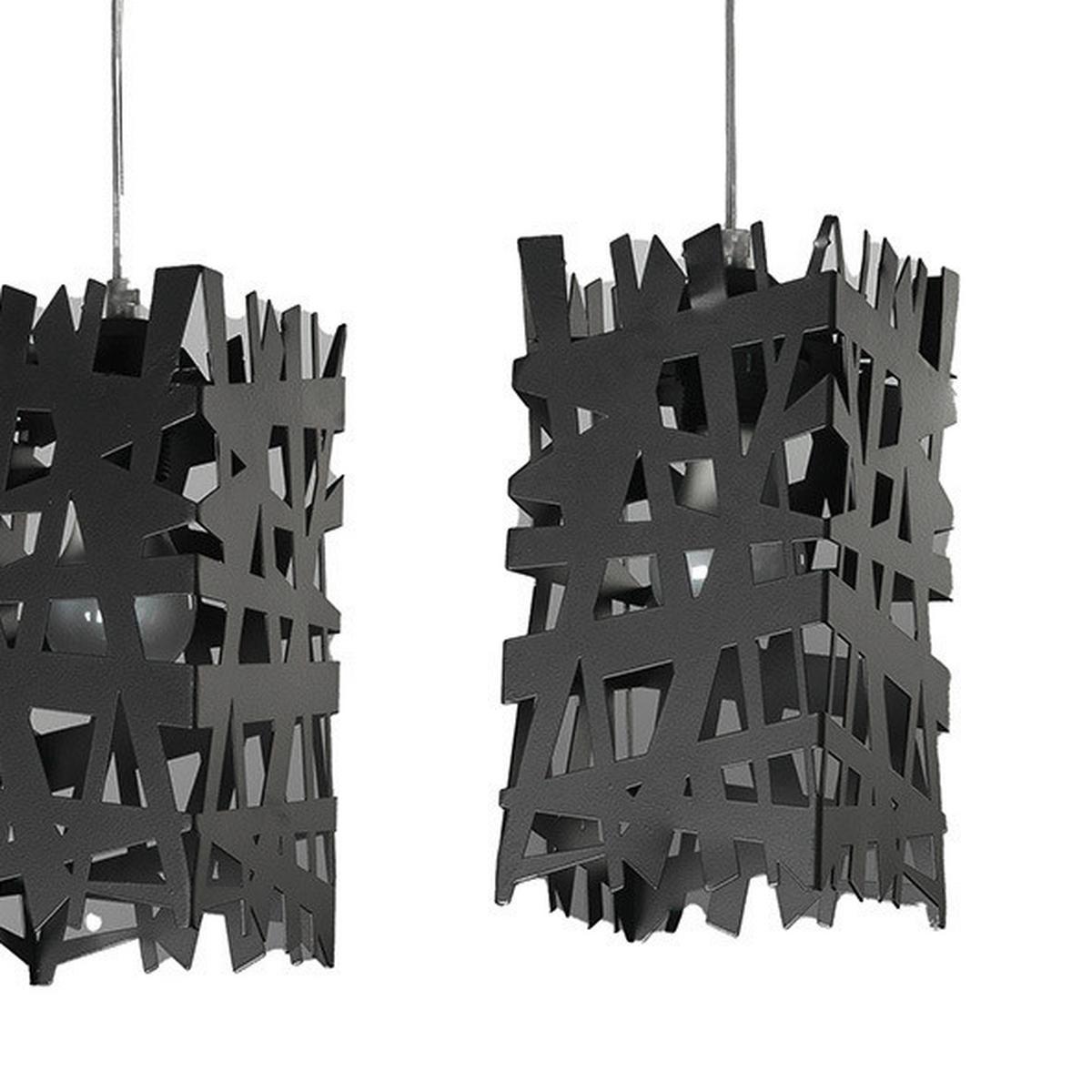 Hängeleuchte 4919/S3n - Schwarz, Design, Metall (55/100cm)