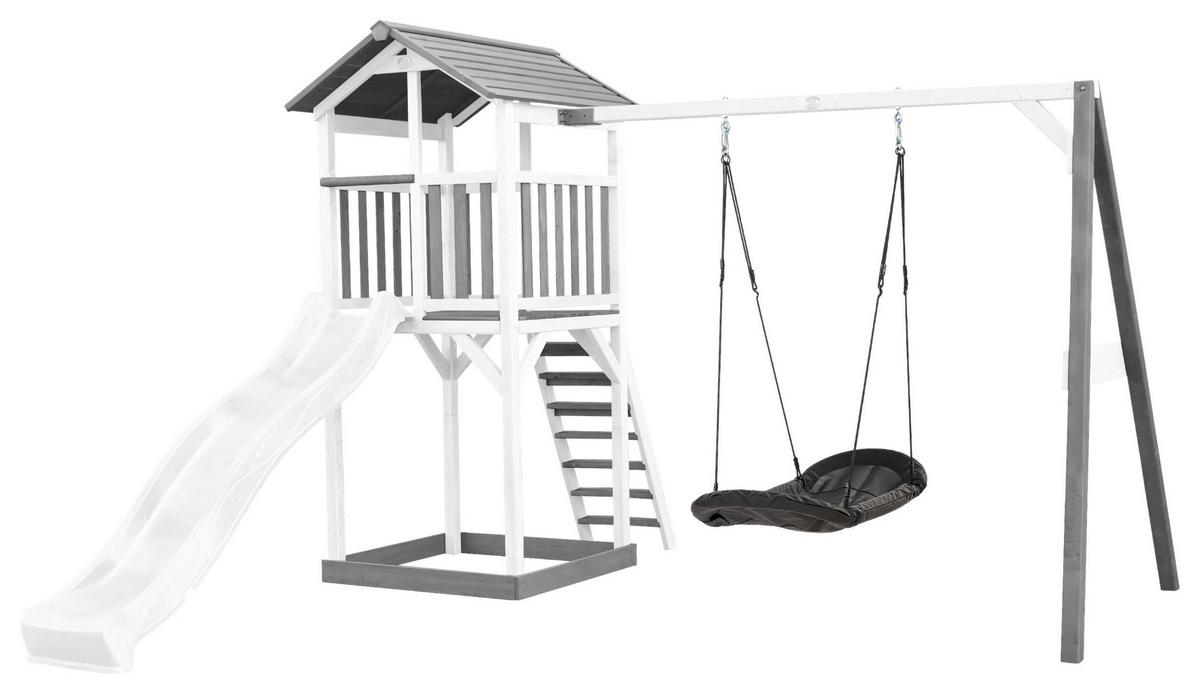 Spielturm A025.124.92 - Blau/Schwarz, KONVENTIONELL, Holz/Kunststoff (356,6/241,9/349cm) - Ambia Garden