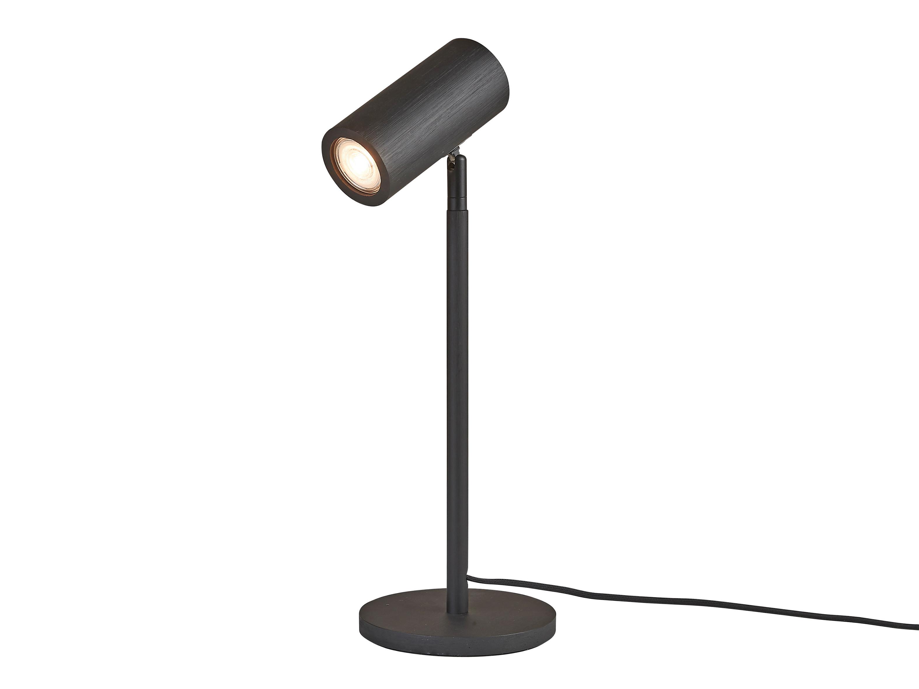 Tischleuchte Java - Schwarz, Basics, Naturmaterialien (15,5/15,5/47cm) - Good & Mojo