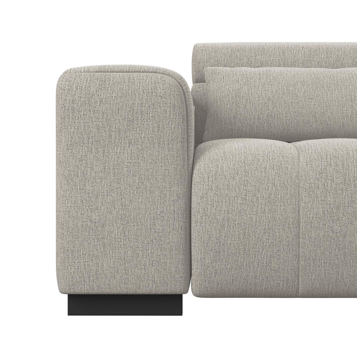 Ecksofa Matera Beige/Naturfarben 311x226 cm - Beige/Schwarz, Trend, Textil (311/226cm)