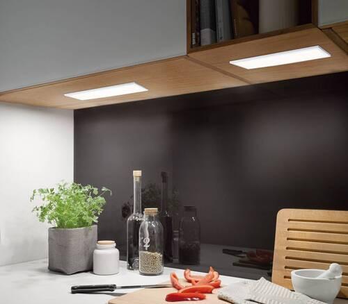 LED-Paneel L: 30 cm dimmbar - Weiß, Basics, Metall (30/10/7cm) - Paulmann