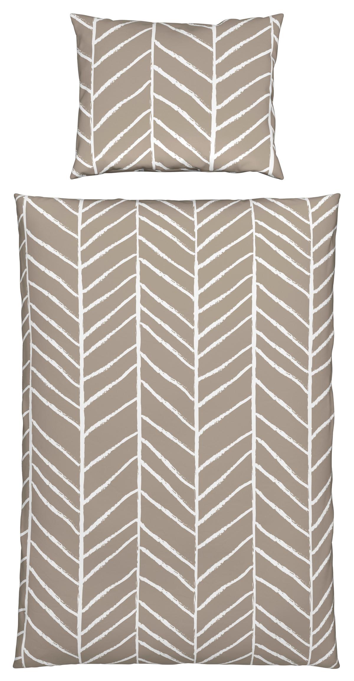 POSTEĽNÁ BIELIZEŇ Marble, 140/200cm, béžová - béžová, Konventionell, textil (140/200cm) - Modern Living