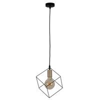Hängeleuchte Canto H: 118 cm 1-Flammig, Würfelform - Goldfarben, Design, Kunststoff/Metall (16/118cm) - Näve