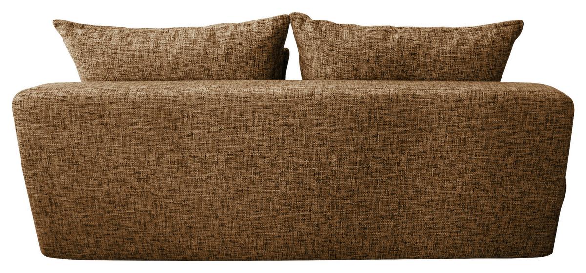 Schlafsofa Paros Braun B: 214 cm - Beige/Schwarz, Design, Textil (214/96/105cm) - MID.YOU