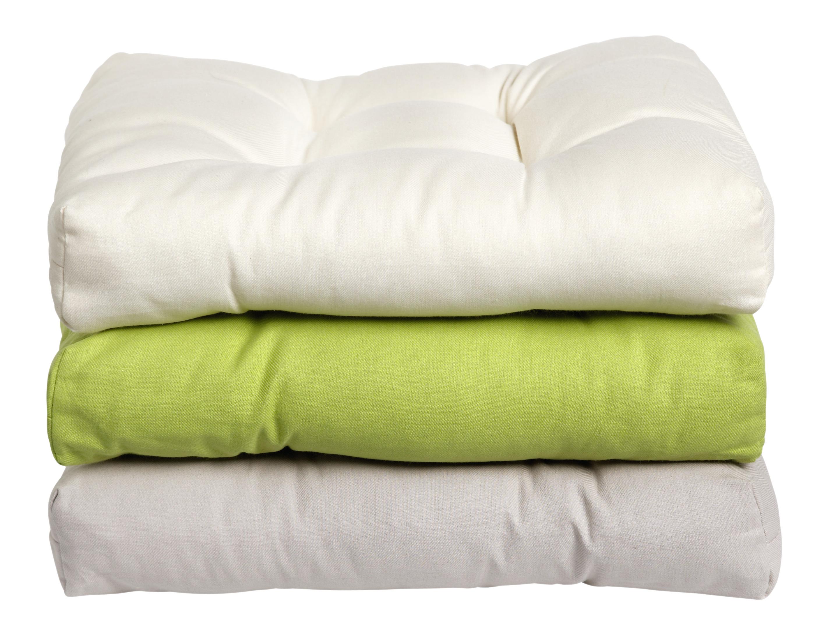 Poduška Na Sedenie Elli, 40x7x40cm - biela, textil (40/40/7cm) - Modern Living