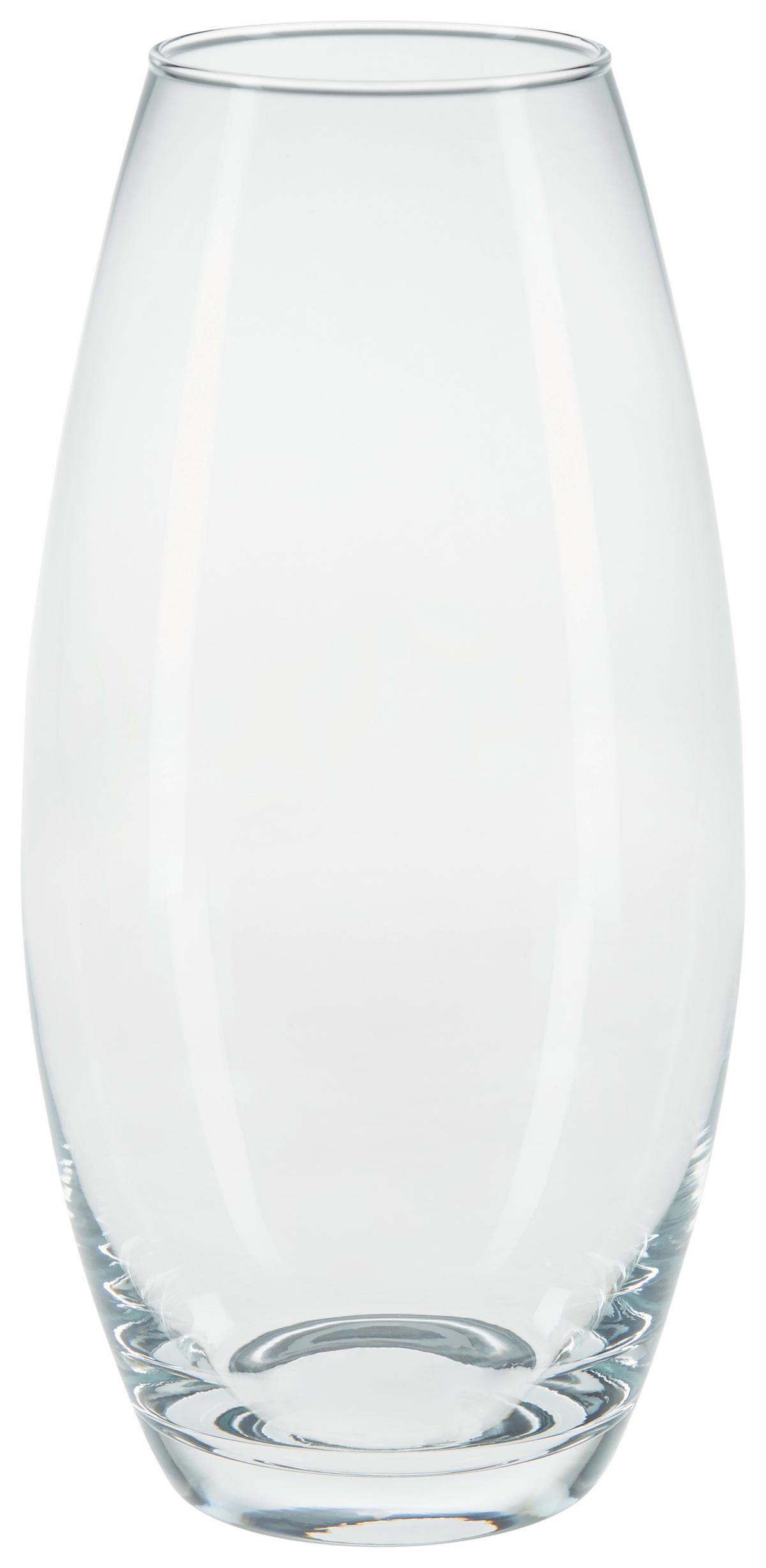 Vase Jolie Zylindrisch, Konisch, Konvex Glas H: 30 cm - Klar, Basics, Glas (15/30cm) - Luca Bessoni
