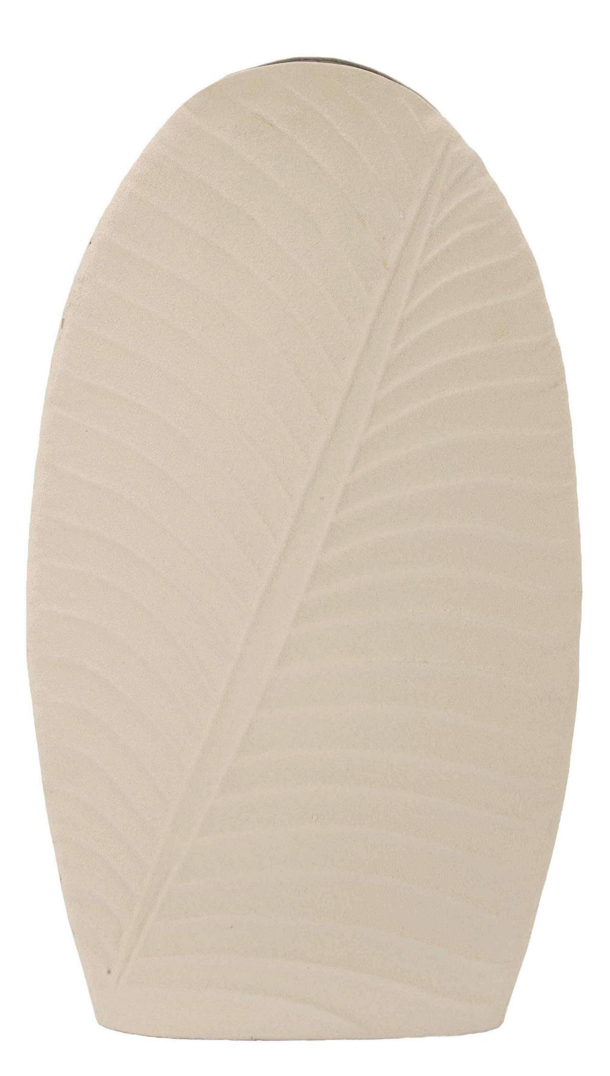 Vase Dune High Creme B: 31 Cm - Creme, Basics, Metall (31/53,5/13cm)