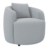 Sessel Pina - Grauweiß/Schwarz, MODERN, Textil (81/74/81cm)