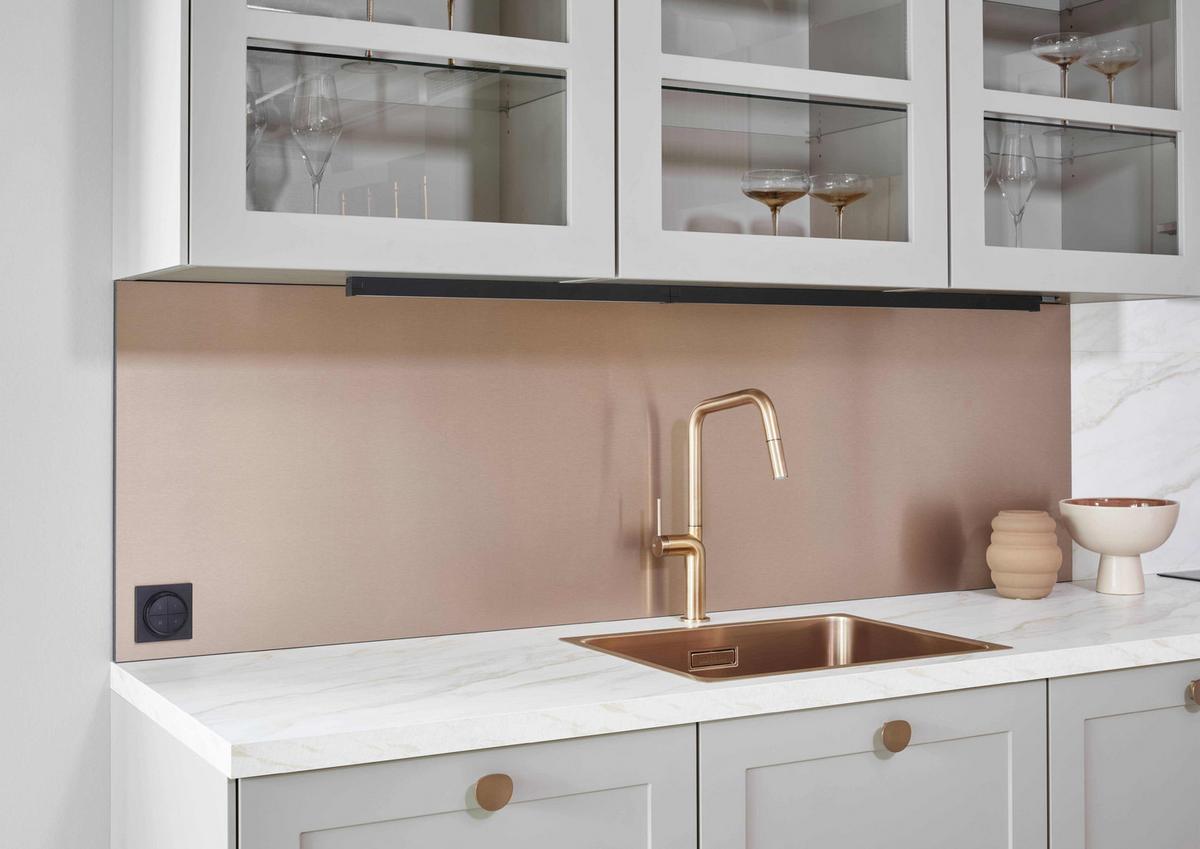 Einbauküche Neapel Frei Planbar Landhausstil - Sandfarben, MODERN, Holzwerkstoff - Vertico