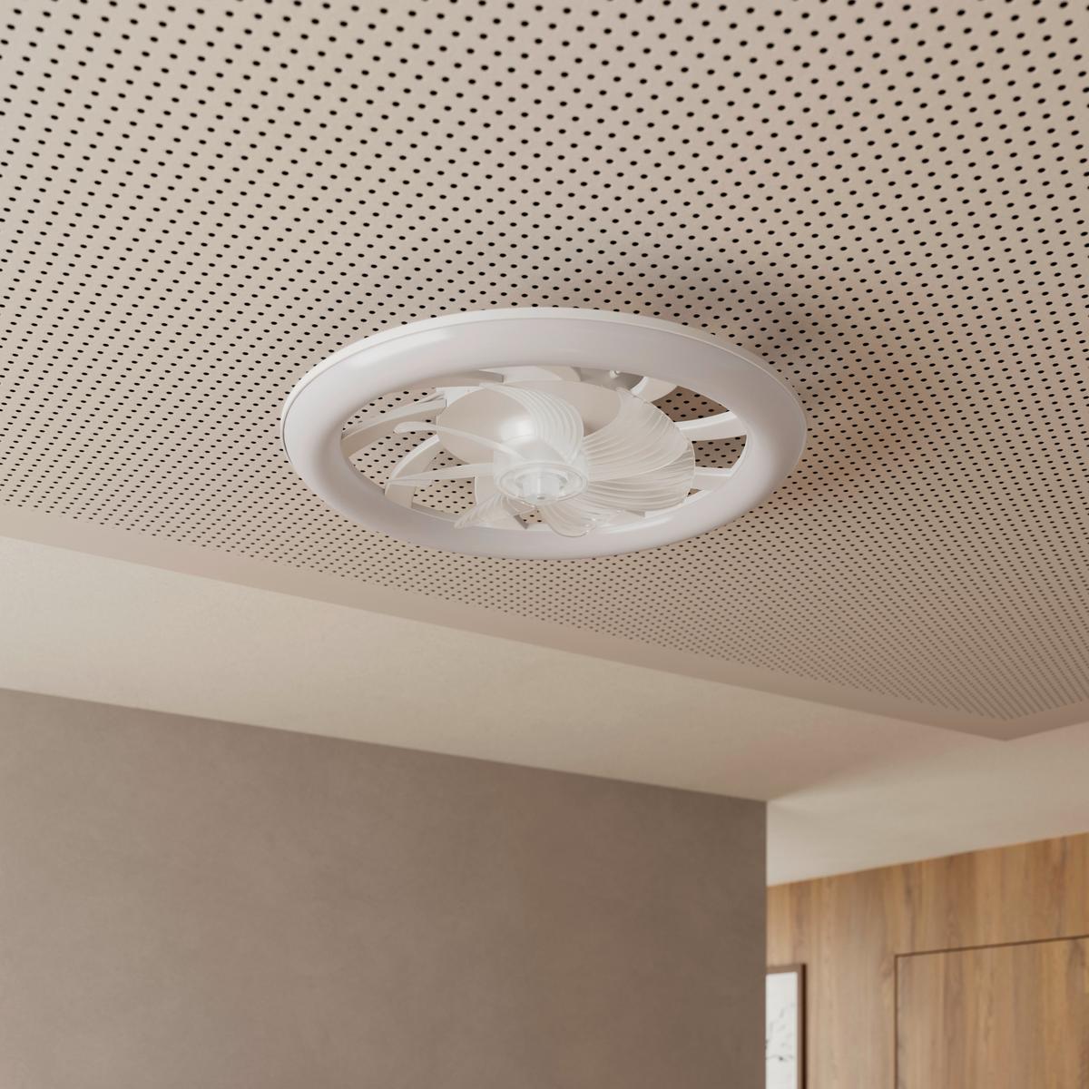 Mennyezeti Ventilátor Carl - fehér, Basics, műanyag (48/12cm) - Luca Bessoni