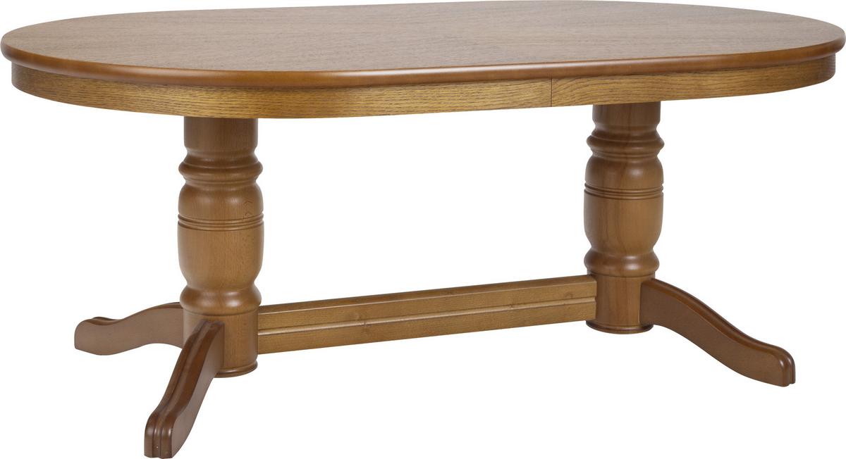 Couchtisch höhenverstellbar + ausziehbar Ramsau, Eichefarben - Eichefarben, Design, Holz/Holzwerkstoff (120-160/75/56-72cm) - MID.YOU