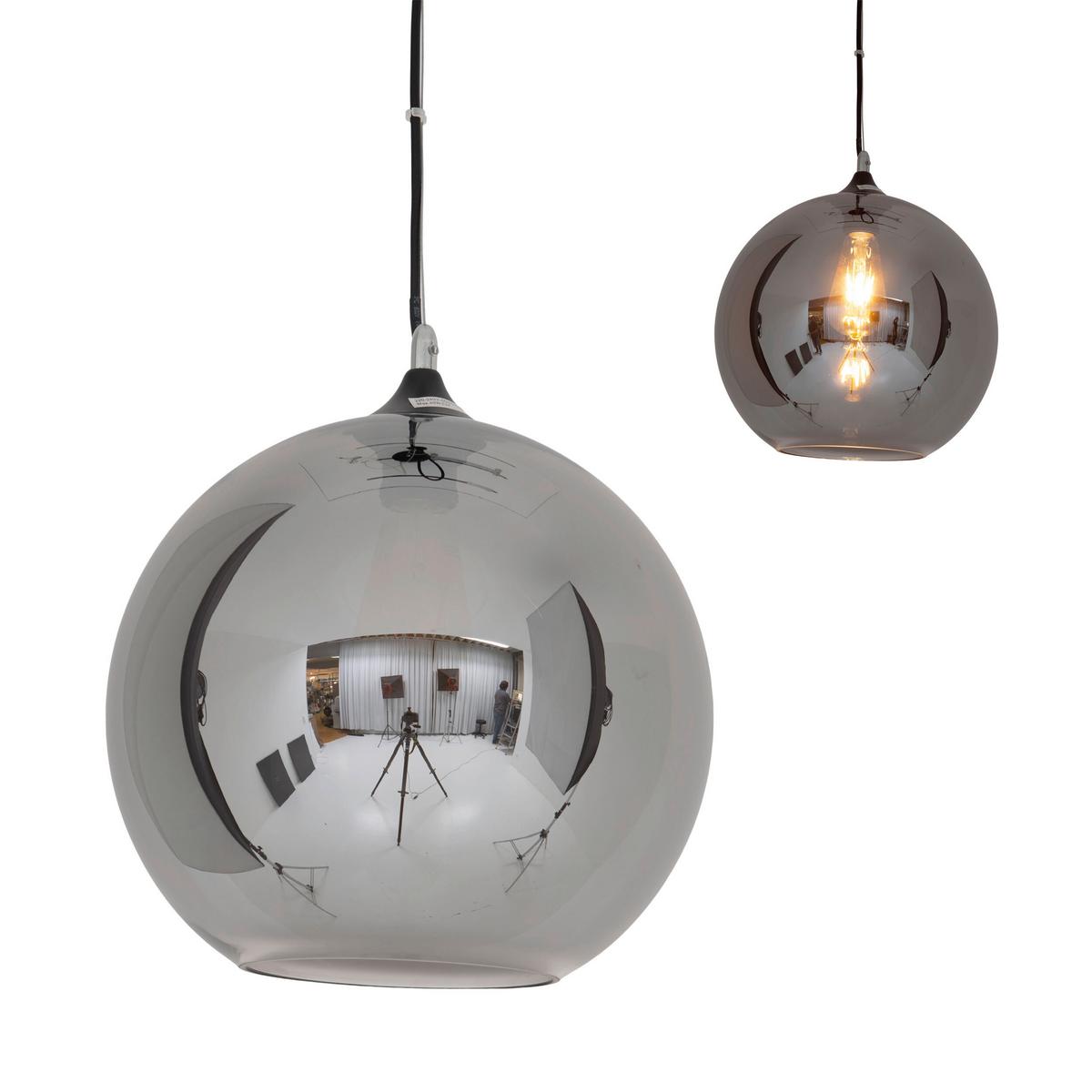HÄNGELEUCHTE 6126697 VASO - Anthrazit/Schwarz, Design, Glas/Metall (30/130cm) - Näve