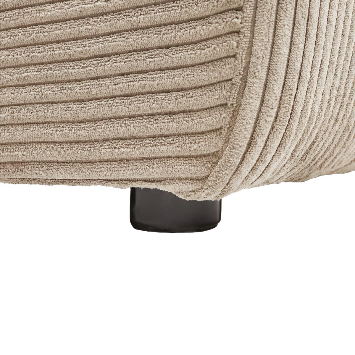 Rohová sedačka DAVE, obojstranná,krémový menčester - krémová, Modern, textil (227/146cm) - Based