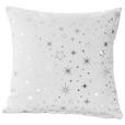 Zierkissen Alaska - Silberfarben/Weiß, ROMANTIK / LANDHAUS, Textil (45/45cm) - James Wood
