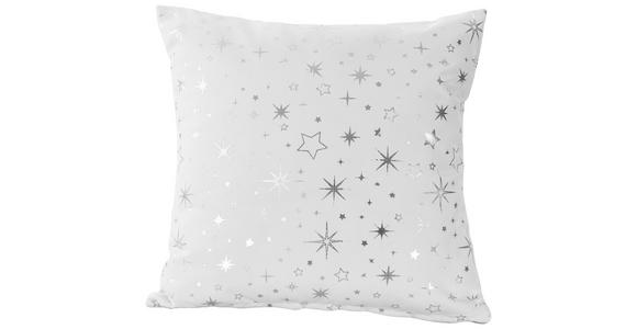 Zierkissen Alaska - Silberfarben/Weiß, ROMANTIK / LANDHAUS, Textil (45/45cm) - James Wood