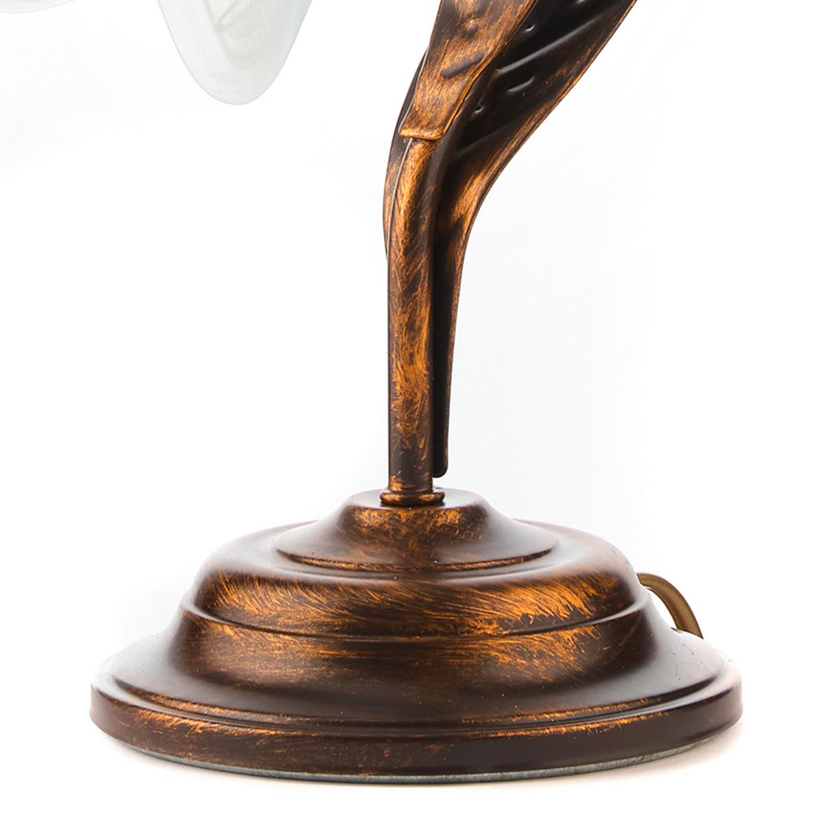 Tischleuchte 4240/l - Bronzefarben, KONVENTIONELL, Glas/Metall (25/38cm)