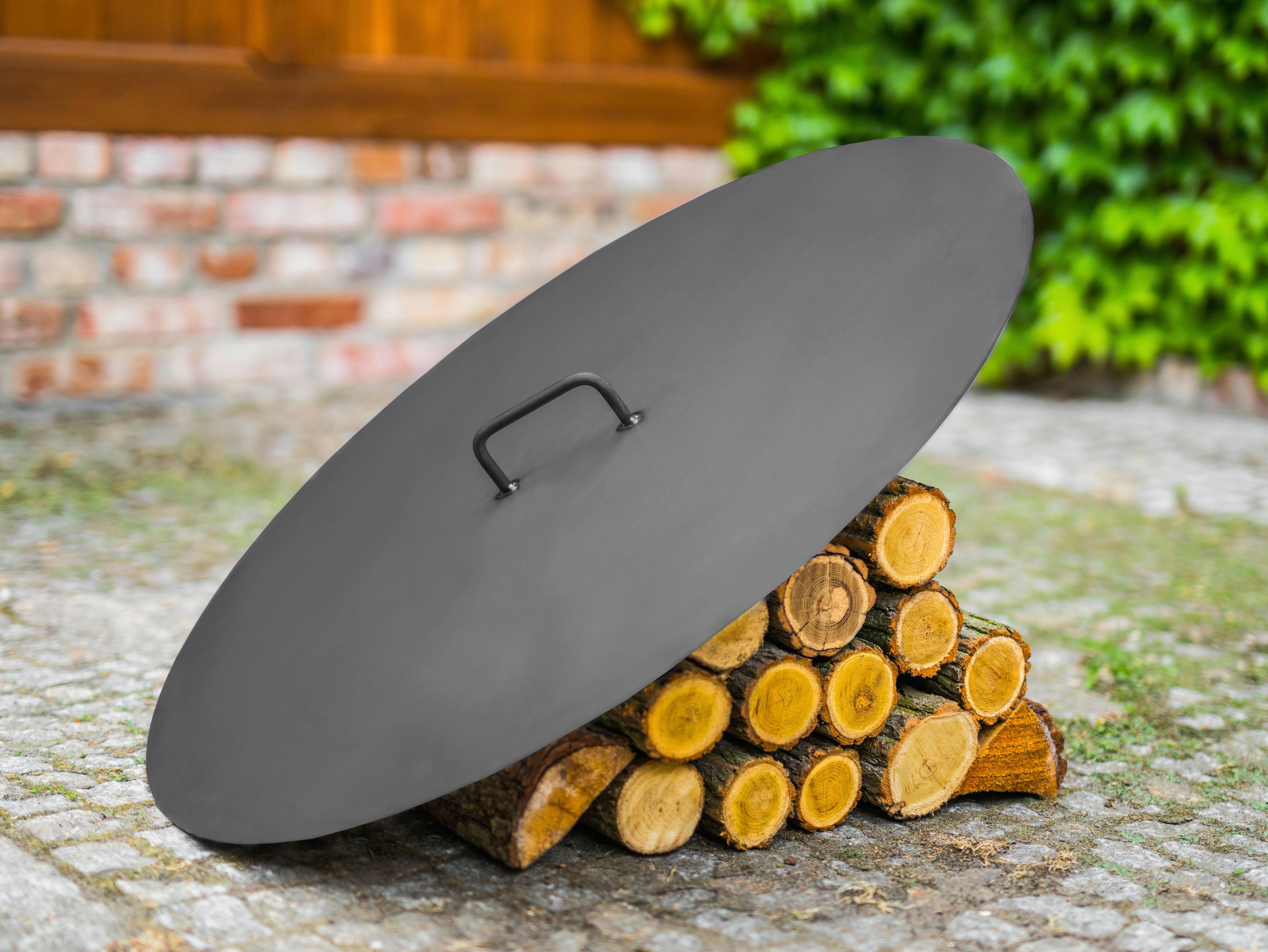 Deckel 60 Schwarz, D: 61 cm - Schwarz, Basics, Metall (61cm)