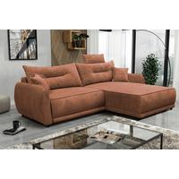 Ecksofa Fresh Rostfarben 264x195 cm - Rostfarben/Beige, Design, Textil (264/195cm) - MID.YOU