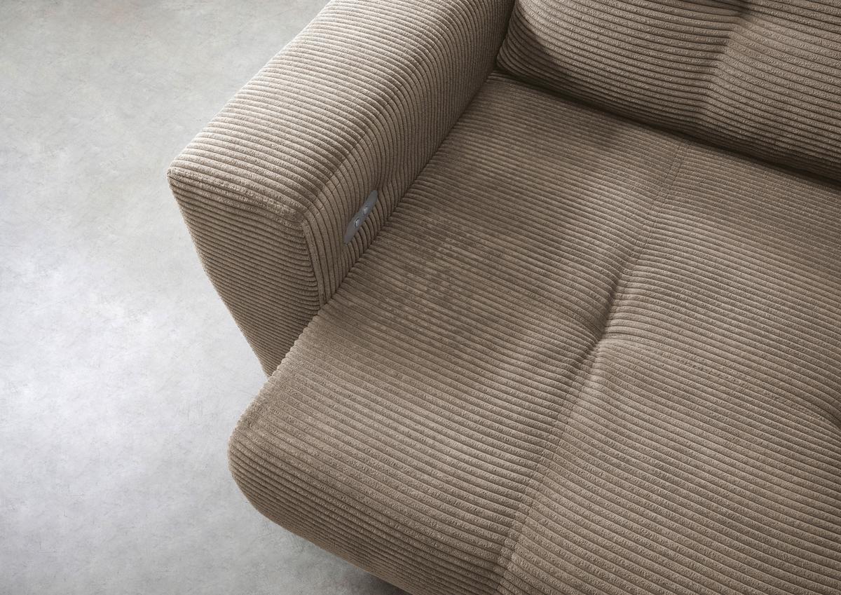 Ecksofa Restato Graubraun S: 246/177 Cm - Graubraun/Schwarz, MODERN, Holz/Textil (246/177cm) - MID.YOU