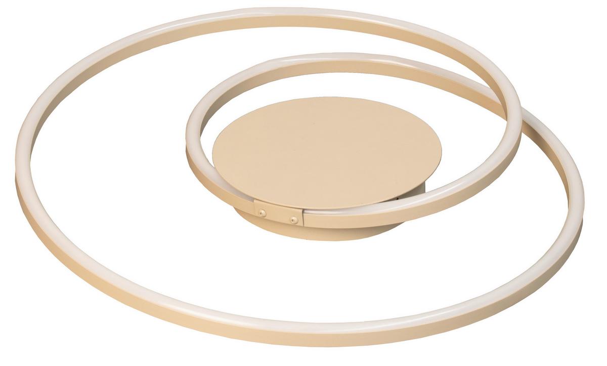 Led-deckenleuchte Holy Sandfarben D: 49 Cm - Sandfarben, Design, Metall (49/7,5cm) - Fischer & Honsel