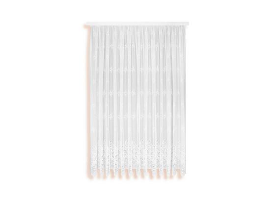 Blumenfensterstore Andrea - Weiß, KONVENTIONELL, Textil (450/175cm) - Ombra Blumenfensterstore Andrea - Weiß, KONVENTIONELL, Textil (450/175cm) - Ombra