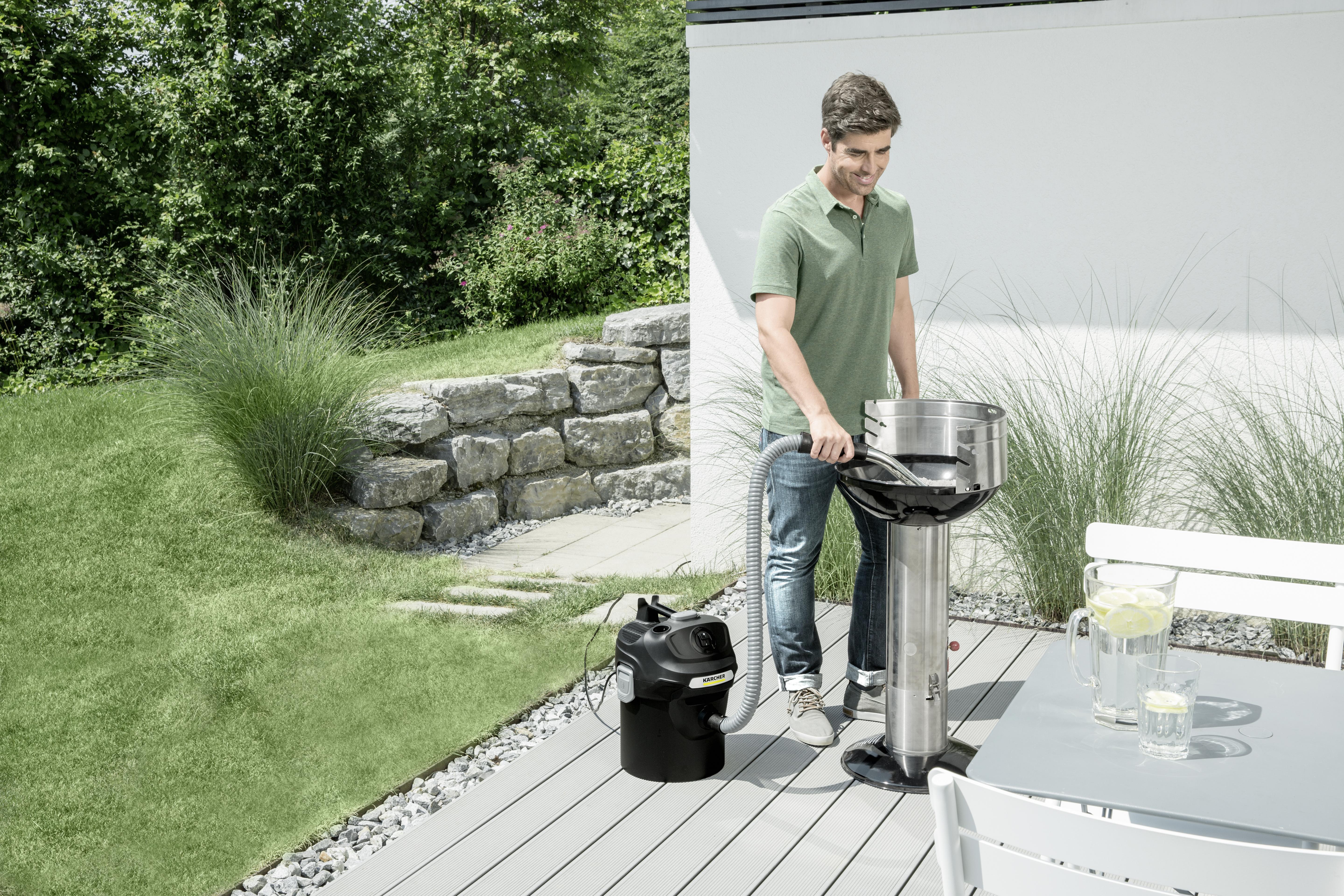 Aschesauger Mit Filterreinigungssystem 600 W - Schwarz, MODERN, Kunststoff (38/33,8/47,8cm) - Kärcher