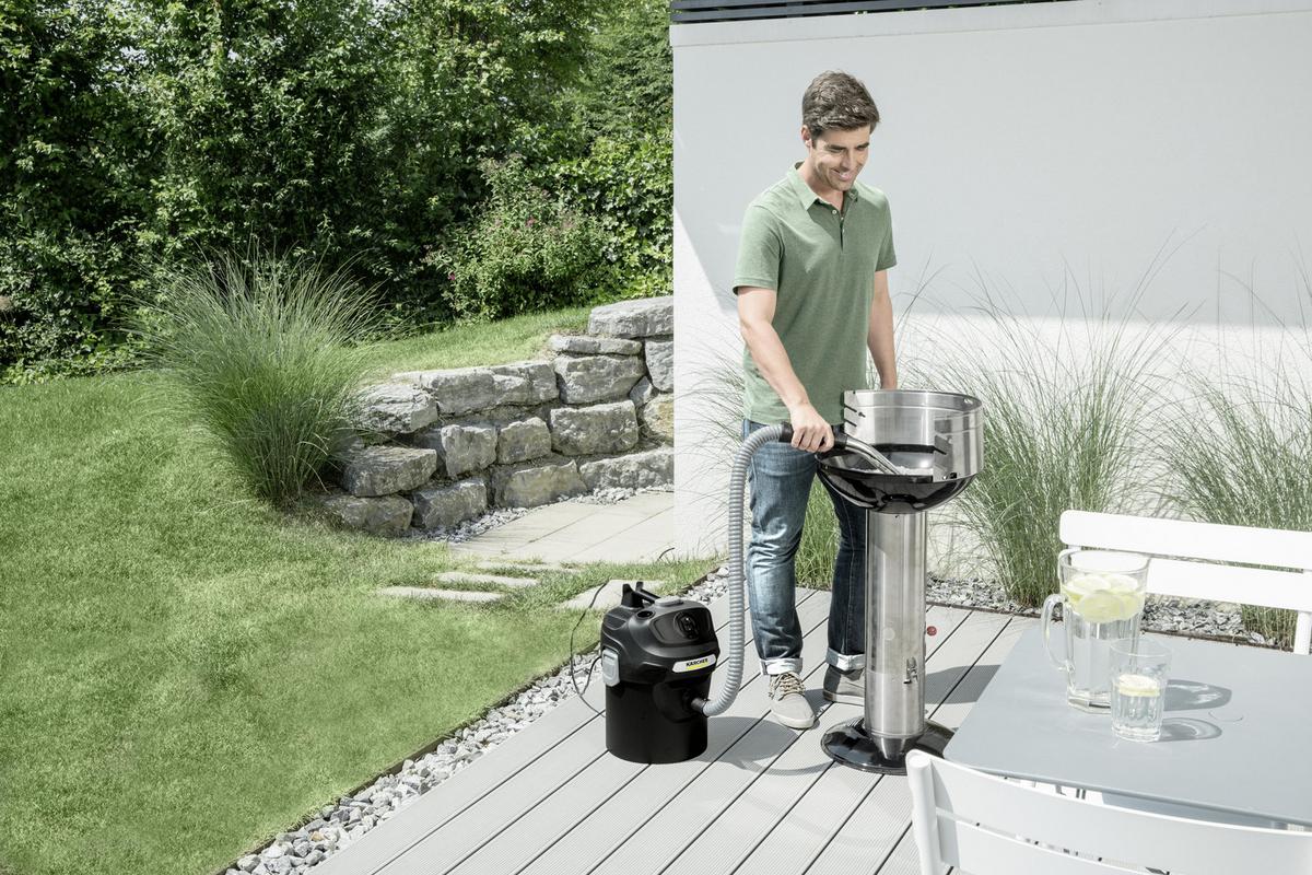 Aschesauger Mit Filterreinigungssystem 600 W - Schwarz, MODERN, Kunststoff (38/33,8/47,8cm) - Kärcher