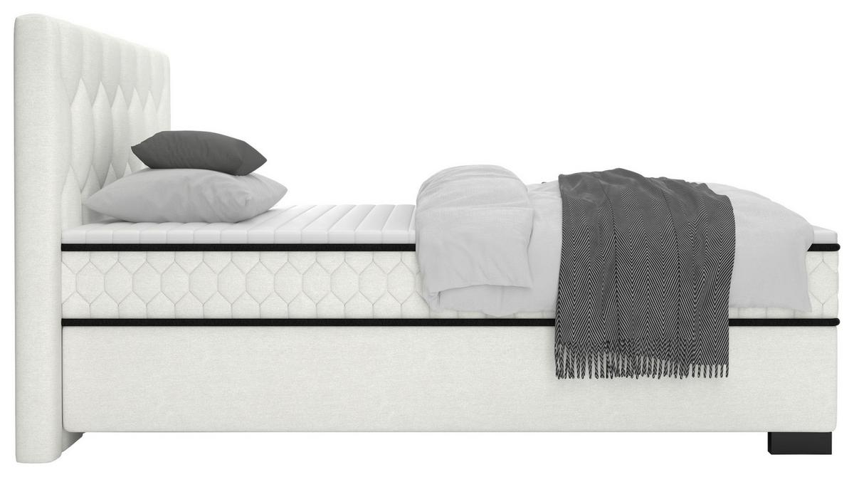 Americká postel MAYA D 140/200 cm, krémová - černá/krémová, Konvenční, dřevo/kompozitní dřevo (140/200cm) - Mömax