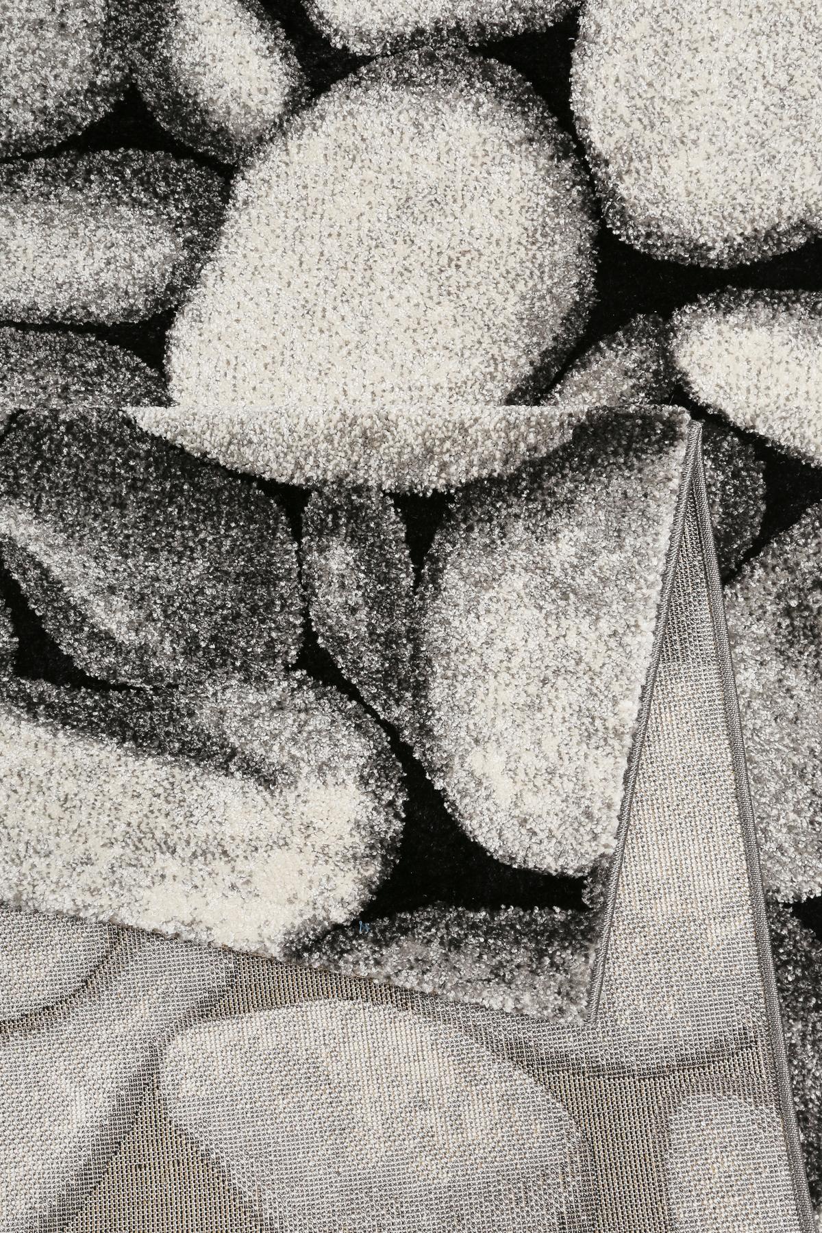 Webteppich Stony Island Grau 80x150 Cm - Silberfarben/Schwarz, Design, Textil (80/150cm) - WECON HOME