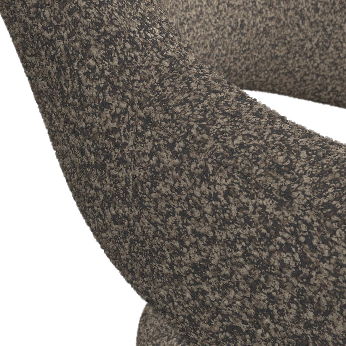 STOLIČKA S PODRÚČKAMI ARIA - čierna/čiernohnedá, Modern, kov/drevo (54/82/62cm) - Bessagi Home