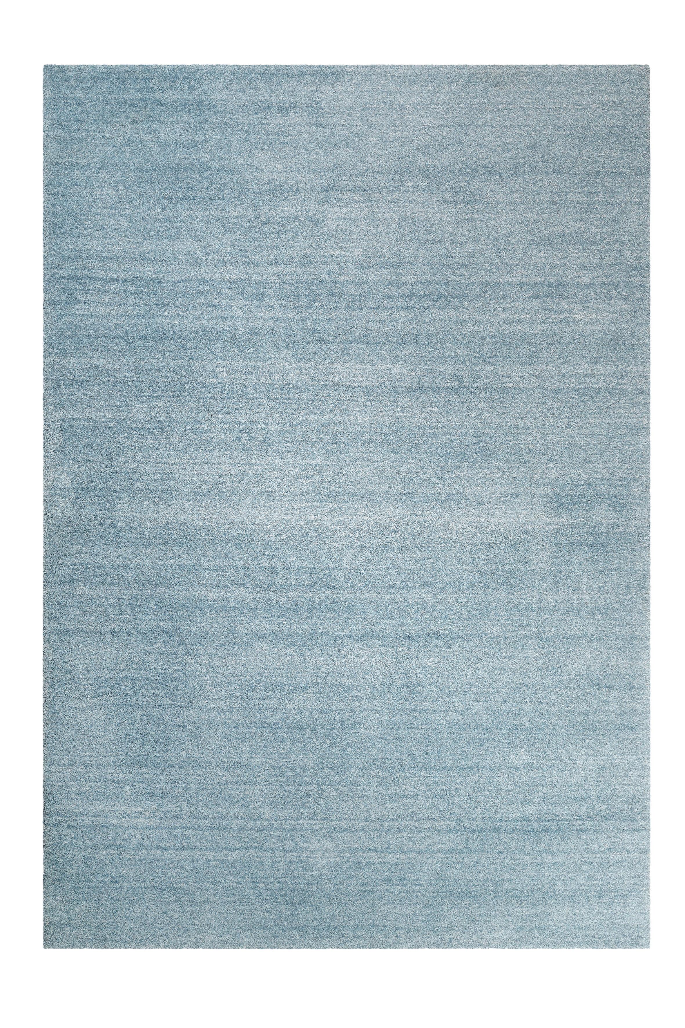 Hochflor Teppich Hellblau Baumwolle Loft Bxl: 70x140 Cm - Hellblau, Basics, Textil (70/140cm) - Esprit
